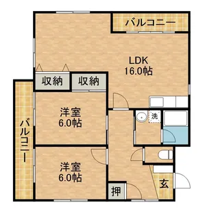 アルカディア【3階】の間取り