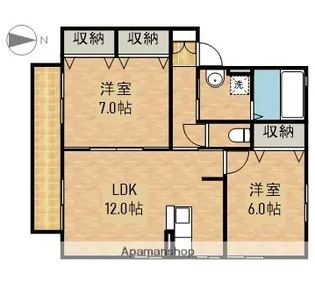 RADIUSB【2階】の間取り