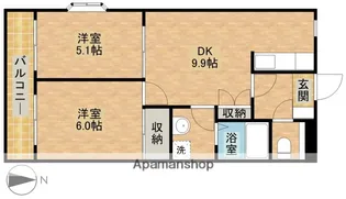 フェリシアSUZUKI【201号室】の間取り