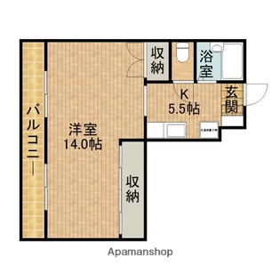 マイライフ上西【3B号室】の間取り