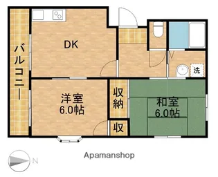 マイライフⅢ【202号室】の間取り