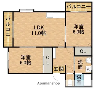 パラディア【2階】の間取り