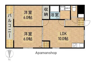 コーポ瀬崎【3階】の間取り