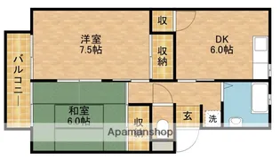 プレジールK【2階】の間取り