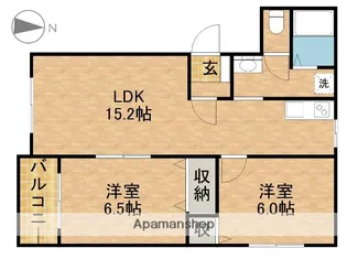 ピュアライフみをつくし【101号室】の間取り