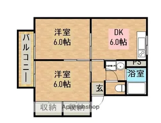 グリーンハウス【2階】の間取り