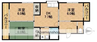 ハイツホーエイ【1階】の間取り
