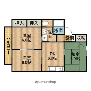 ヴィラソレール【1階】の間取り