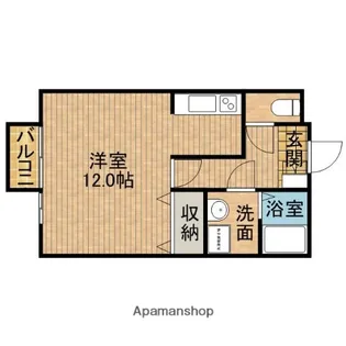 コートスバルD【2階】の間取り