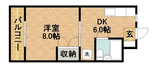 マンション昴A【405号室】の間取り