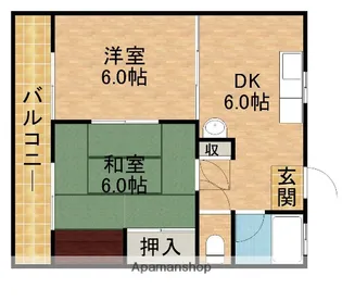 三浦ハイツ北【1階】の間取り