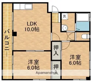 エレガンスヤダ【3階】の間取り