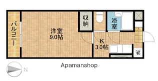 メゾンポプリ【3階】の間取り