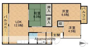 エスポワール【2階】の間取り
