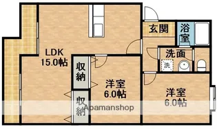 マンションストークⅤ【1階】の間取り