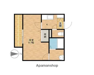 クレフラスト天竜川駅東【202号室】の間取り