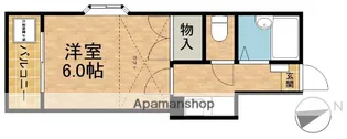 ドリームハウス萩丘【201号室】の間取り