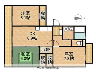 エクレールB【1階】の間取り