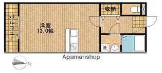 ライフイン・レスト【2階】の間取り