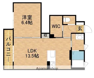 ルミエールノア【1階】の間取り
