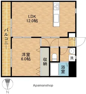 M・シュルプリーズドゥ【105号室】の間取り