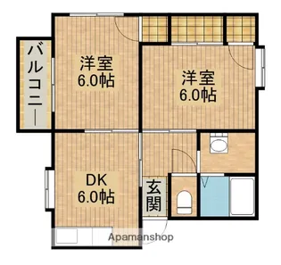 ハイツカトレア【102号室】の間取り