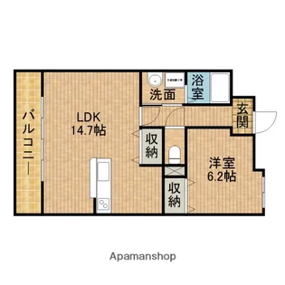 カーサベルデ【3階】の間取り