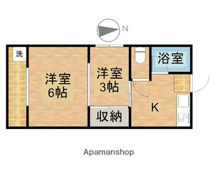 コーポ文丘【202号室】の間取り
