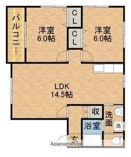 フローラルくろかわ【1階】の間取り