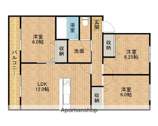 万代屋庵【1階】の間取り