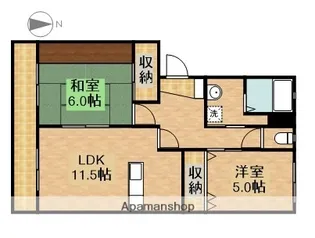 サンレイク【1階】の間取り