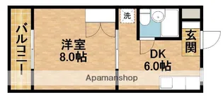 グリーンベル【105号室】の間取り
