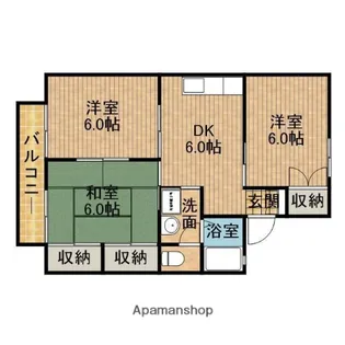 デュエルベルウッドA【2階】の間取り