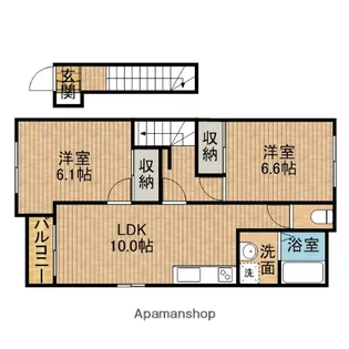 Kフォルティア【2階】の間取り
