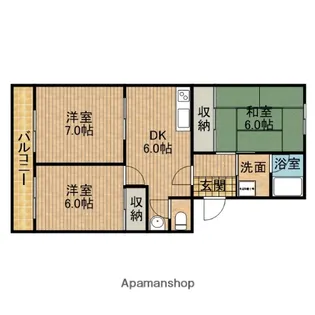 グランドパレス【2階】の間取り