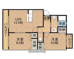 アムール高田【3階】の間取り