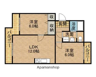 アーバンライフユイ【2階】の間取り