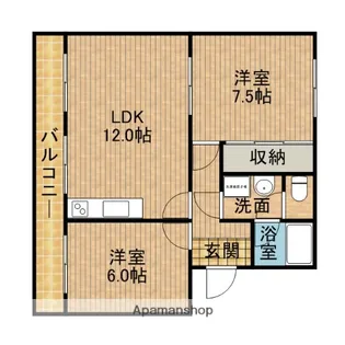 パークサイドアスカ【2階】の間取り