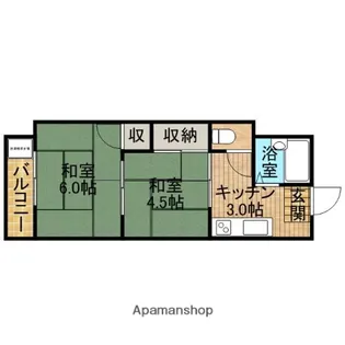 ホバートハイツ【2階】の間取り