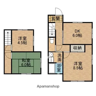 静岡県焼津市大島【一戸建】の間取り