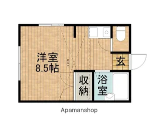 パレス東名Ⅲ【104号室】の間取り