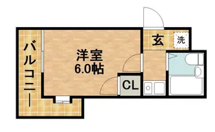 カレッジタウンウィング【328号室】の間取り