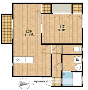 カームハイツⅢ【2階】の間取り