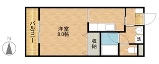 オリオンアパートメント【3階】の間取り