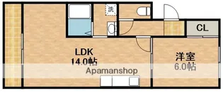 サンライト西伊場【303号室】の間取り