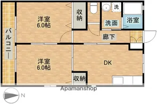 STAZIONE【102号室】の間取り