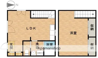 リバーサイドホンカ【2号室】の間取り