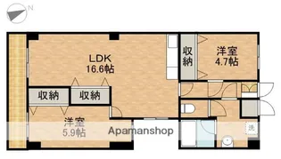 ニューライフ浜松Ⅰ【4階】の間取り