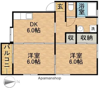 フロイデン【2階】の間取り