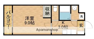 1Kの間取り画像